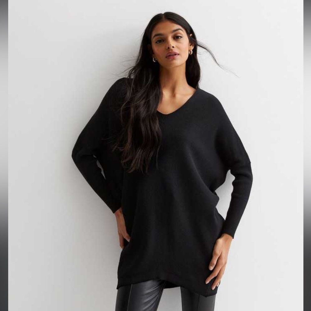 For Thee black dolman sleeve sweater size small item 05-21